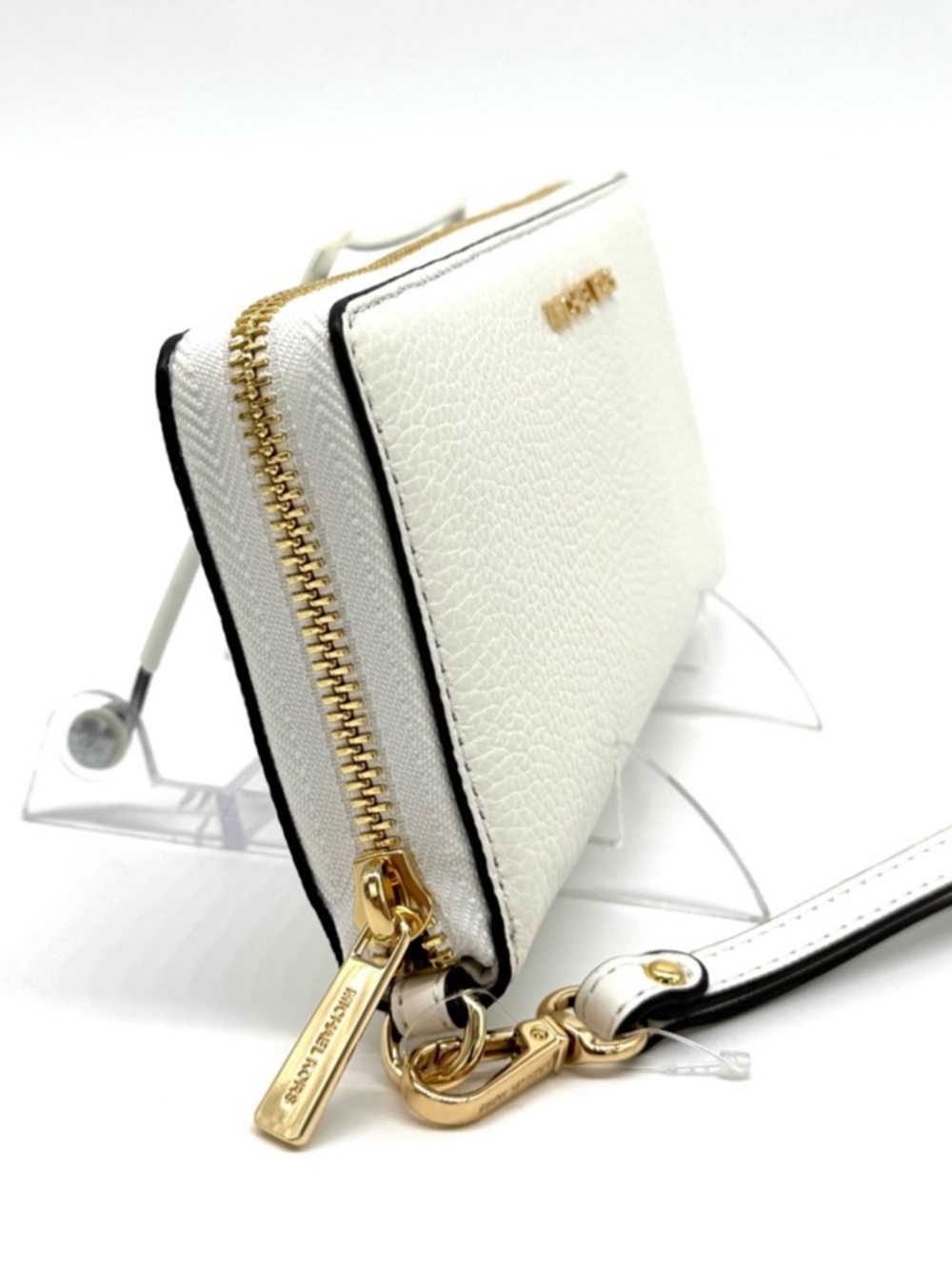 Michael Kors Large Continental Wallet Optic White - Picture 5 of 9